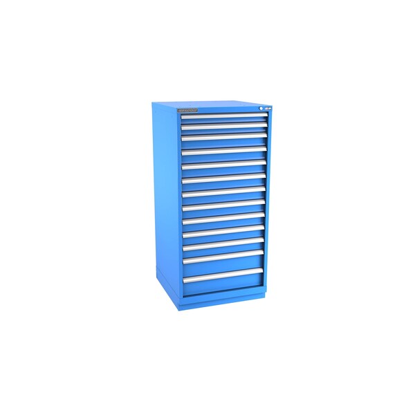 Champion Tool Storage Modular Drawer Cabinet, 13 Drawer, Blue, Steel, 28 in W x 28-1/2 in D x 59-1/2 in H S27001301ILCFTB-BB - main